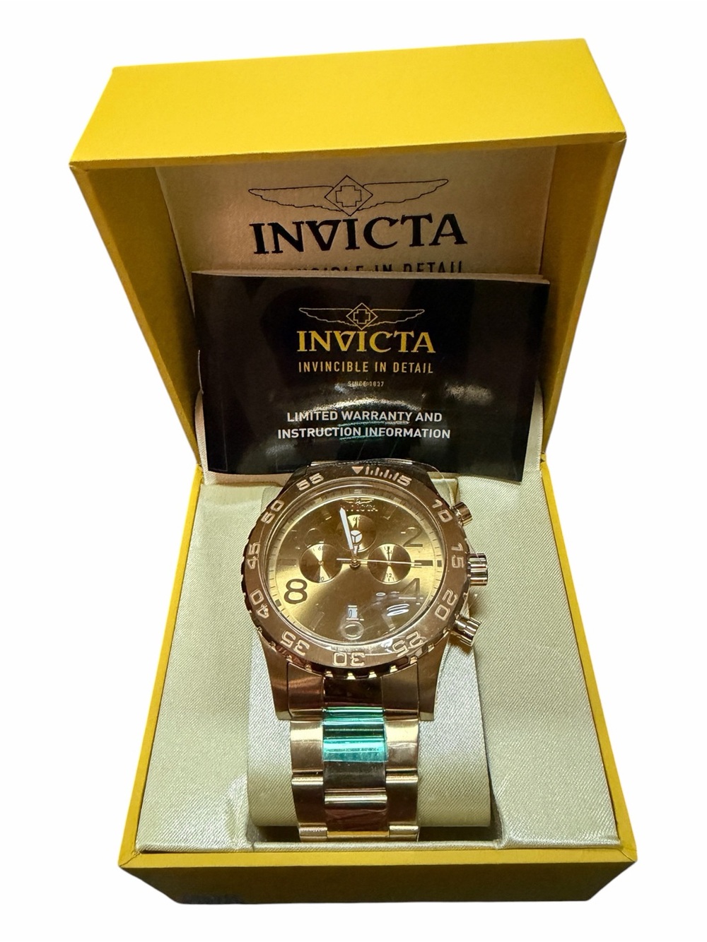 Invicta Stainless Steel Men's Specialty. Chronograph Watch. 50 MM Water
